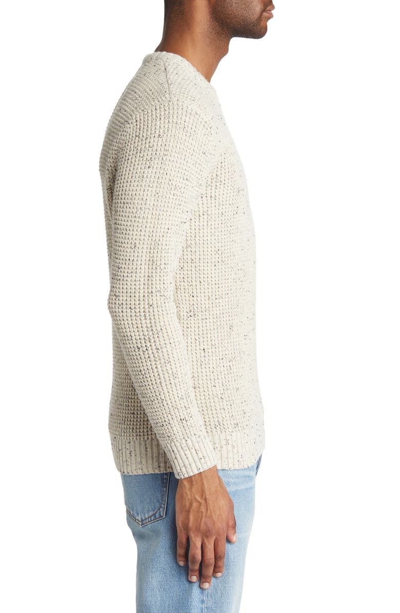 The Normal Brand SeaWool Nep Crewneck Sweater, Alternate, color, Cream