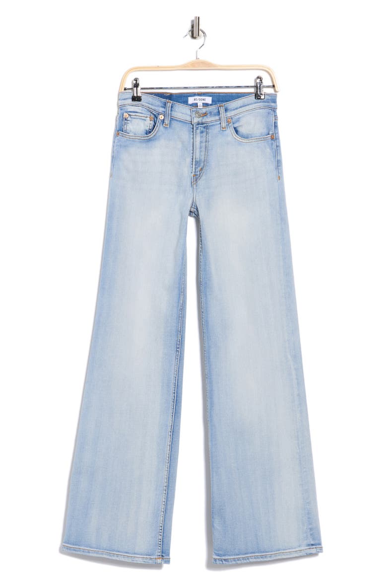 Comfort Stretch Mid Rise Wide Leg Jeans, Alternate, color, MID90S