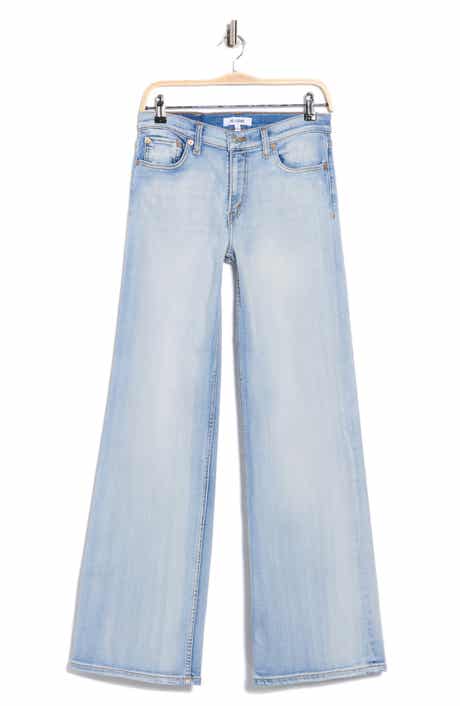 Re/Done Comfort Stretch Mid Rise Wide Leg Jeans