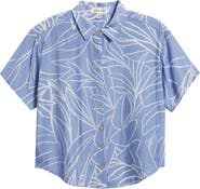 Cloth & Stone Abstract Print Button-Up Top