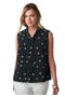 selected Black White Tossed Dot