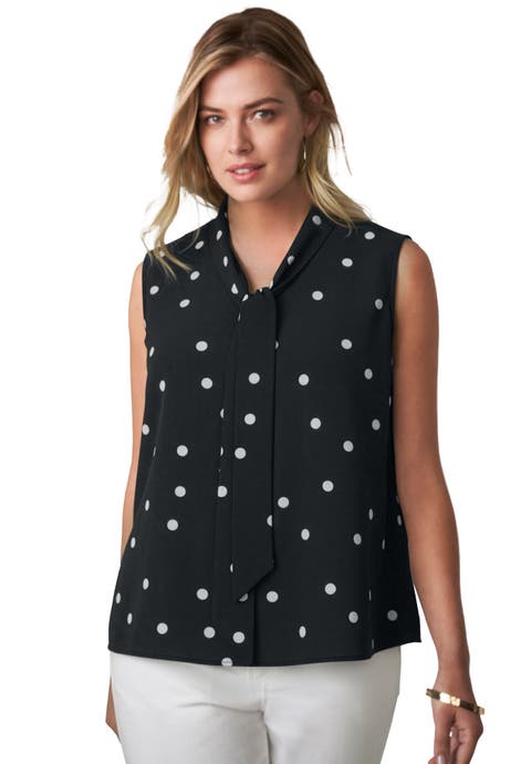 Uptown Sleeveless Tie-Neck Blouse (Plus)