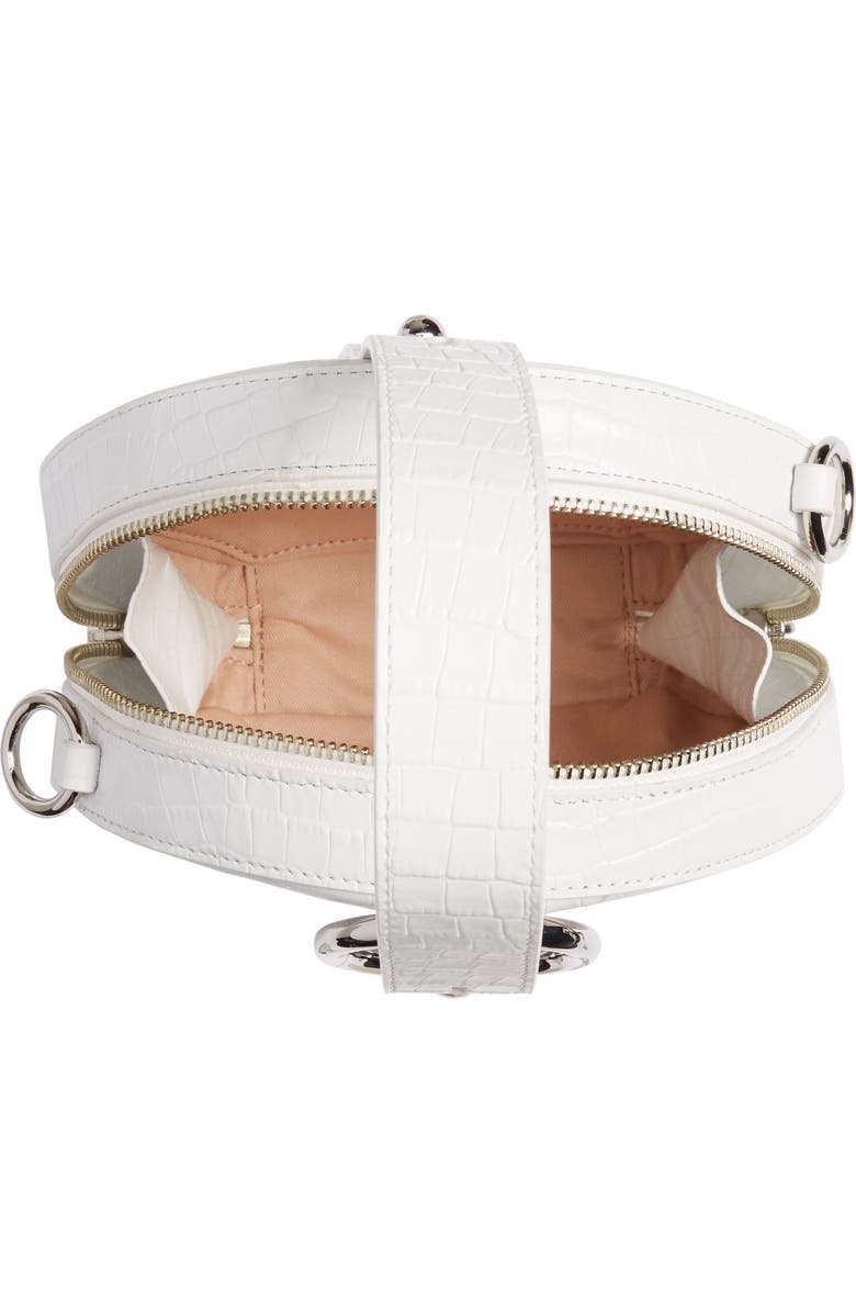 Rebecca Minkoff Kate Embossed Leather Circle Bag, Alternate, color,