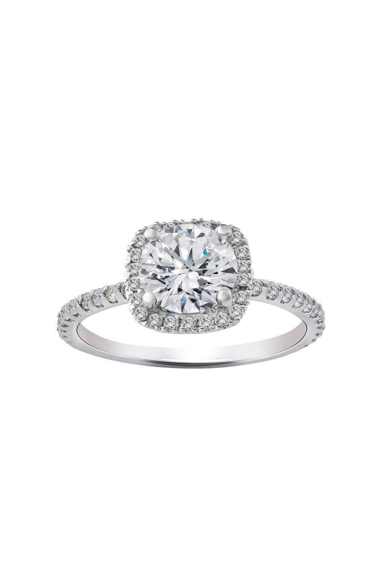 Bliss Diamond 2 Carat Cushion Halo Lab Grown Diamond Engagement Ring 14K Gold, Main, color, 