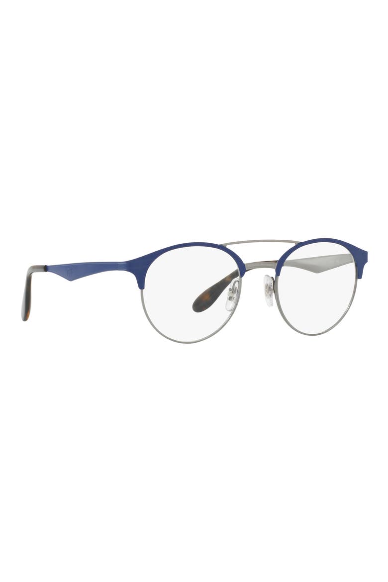 51mm Phantos Round Optical Glasses, Alternate, color, BLUE