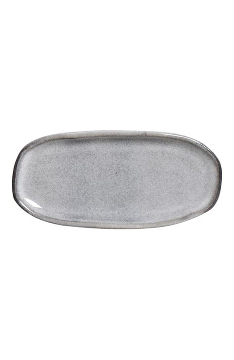 Shallow Organic Oval Platter Mini Set of 4