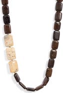 House of Olia Braze Gemstone Collar Necklace