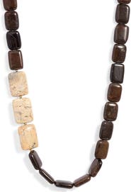House of Olia Braze Gemstone Collar Necklace