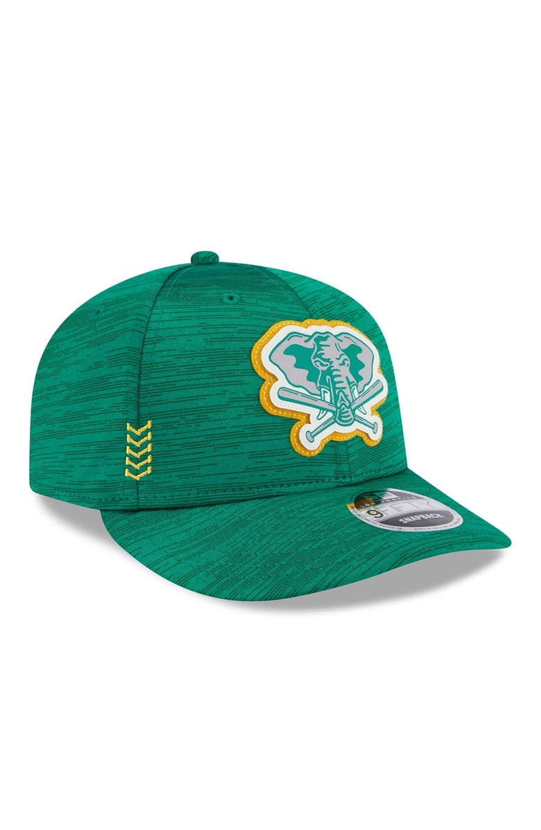 New Era Men's New Era Green Oakland Athletics 2024 Clubhouse Low Profile 59FIFTY Snapback Hat, Alternate, color, Green