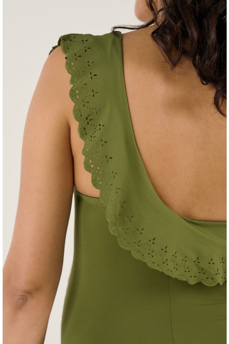Bloom maternity swimsuit, Alternate, color, Kiwi