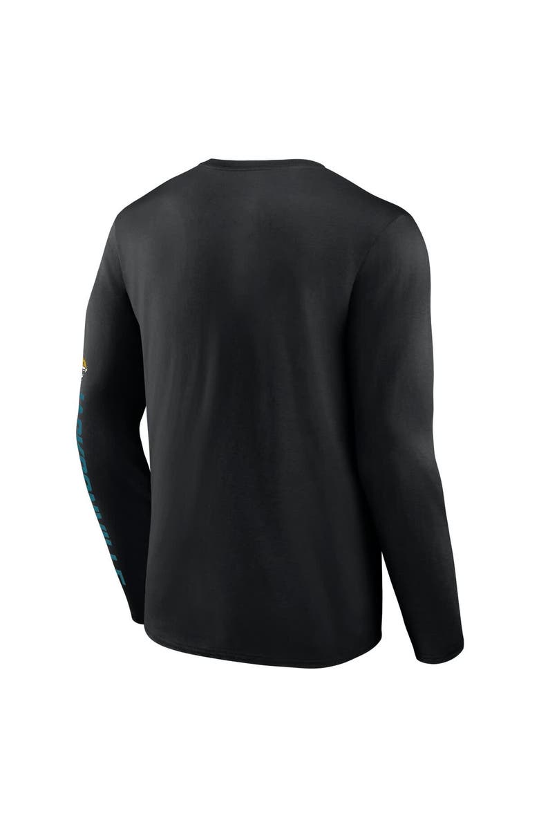FANATICS Men's Fanatics Black Jacksonville Jaguars Helmet Platform Long Sleeve T-Shirt, Alternate, color,