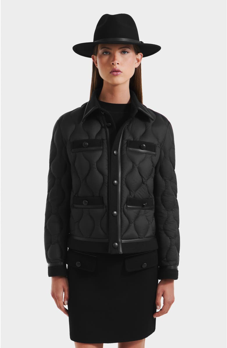 Rudsak Jolie Quilted Light Jacket, Main, color, Black