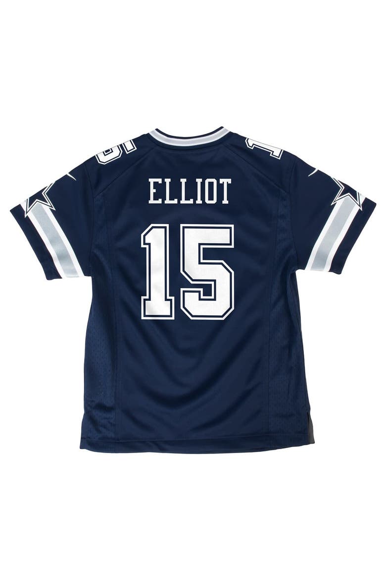 Youth Nike Ezekiel Elliott Navy Dallas Cowboys Game Jersey, Alternate, color, Navy