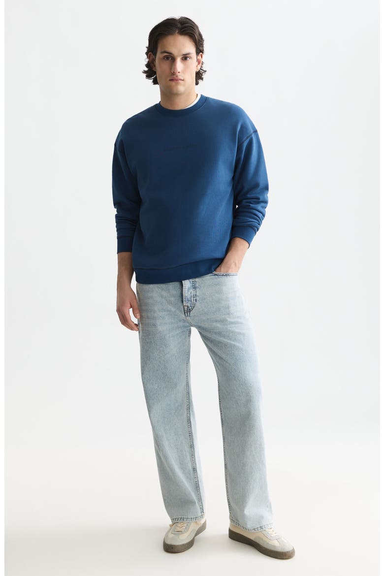 Relaxed Fit Cotton Sweatshirt, Alternate, color, ENSIGN BLUE