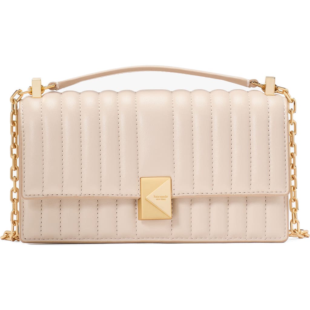 Kate Spade Deco Quilted Leather Mini Flap Chain Crossbody Bag