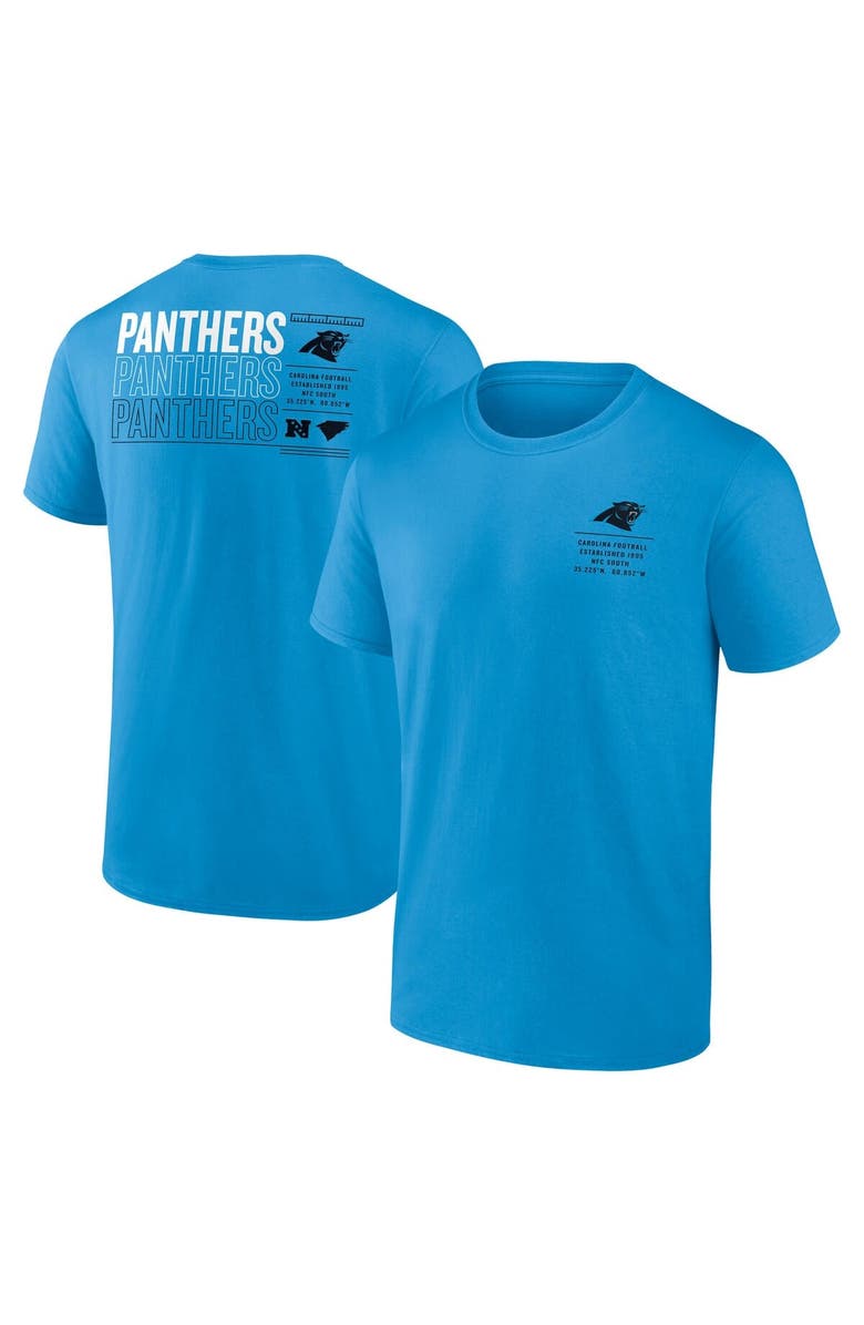 FANATICS Men's Fanatics Blue Carolina Panthers Repeat Stats T-Shirt, Main, color, Blue