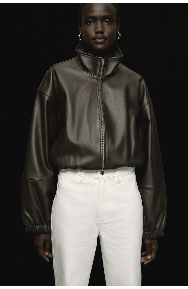 H&M Straight high jeans, Alternate, color, White