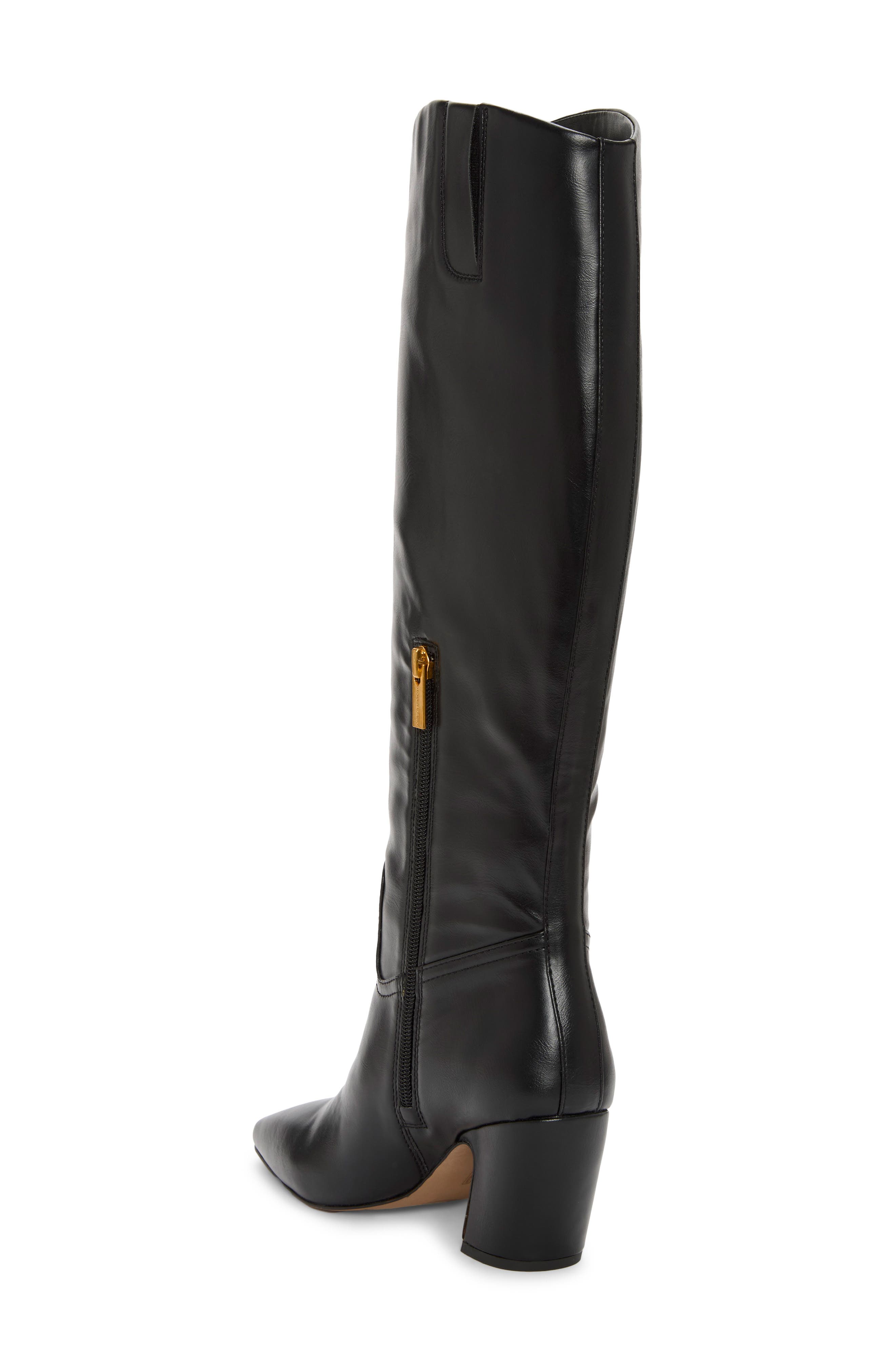 Vince Camuto Cristen Knee High Boot, Alternate, color, Black Suave Calf Pu