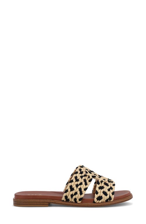 Mia Poet Slide Sandal In Natural/black