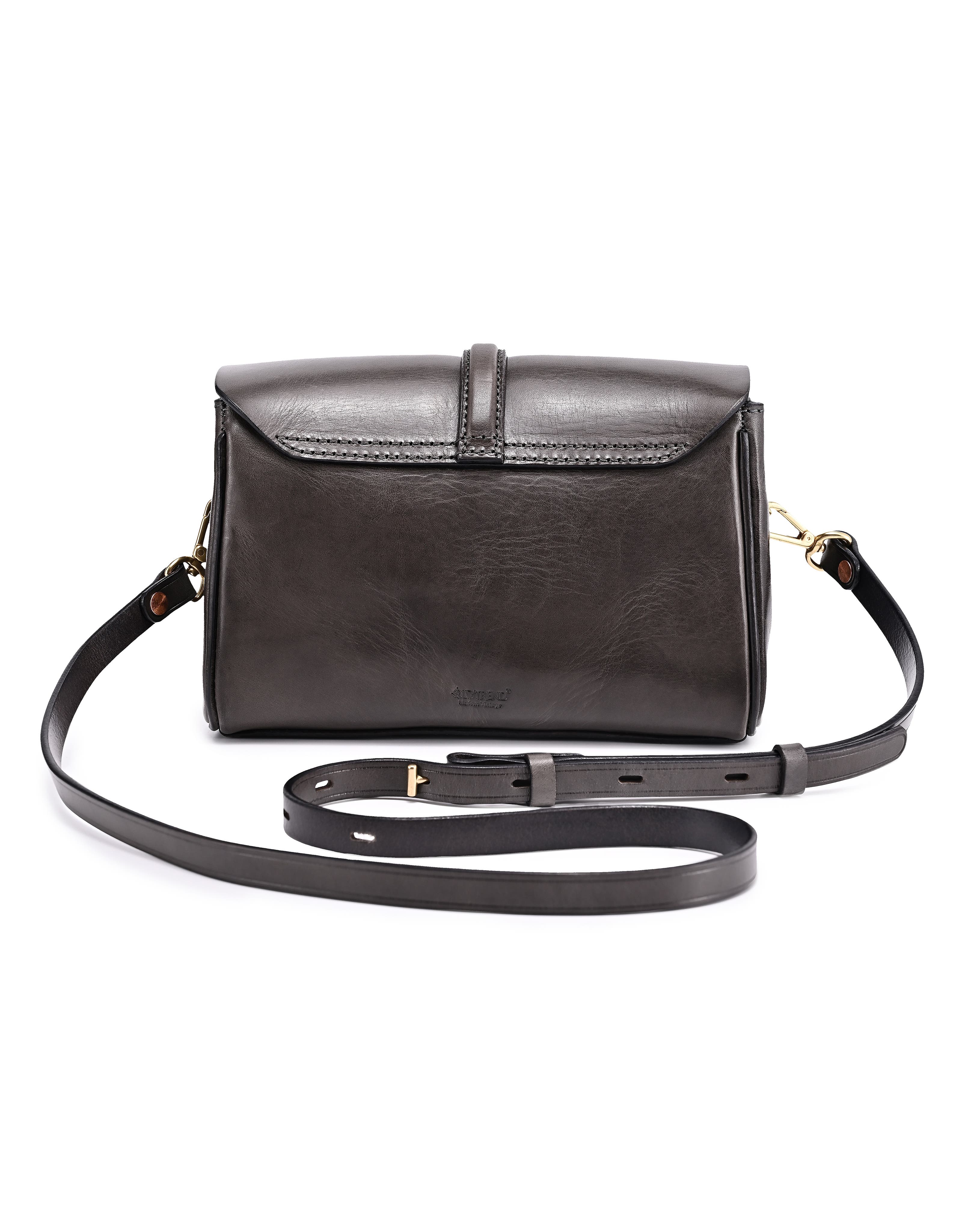 OLD TREND Laurel Genuine Leather Vintage Slim Crossbody, Alternate, color, Grey