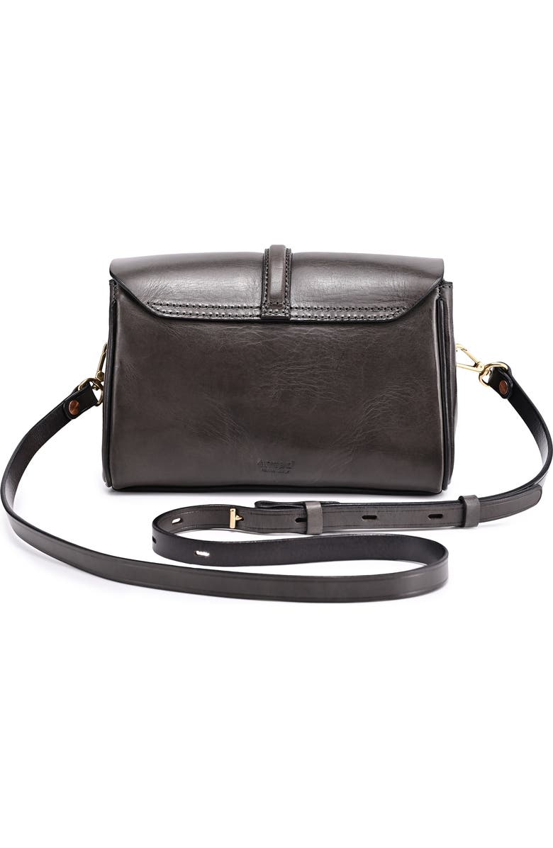 OLD TREND Laurel Genuine Leather Vintage Slim Crossbody, Alternate, color, Grey