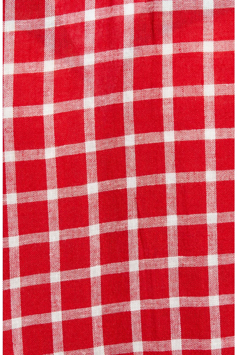 Lizzy Asymmetrical Ruffle Hem Skirt, Alternate, color, CHERRY WHITE GRID