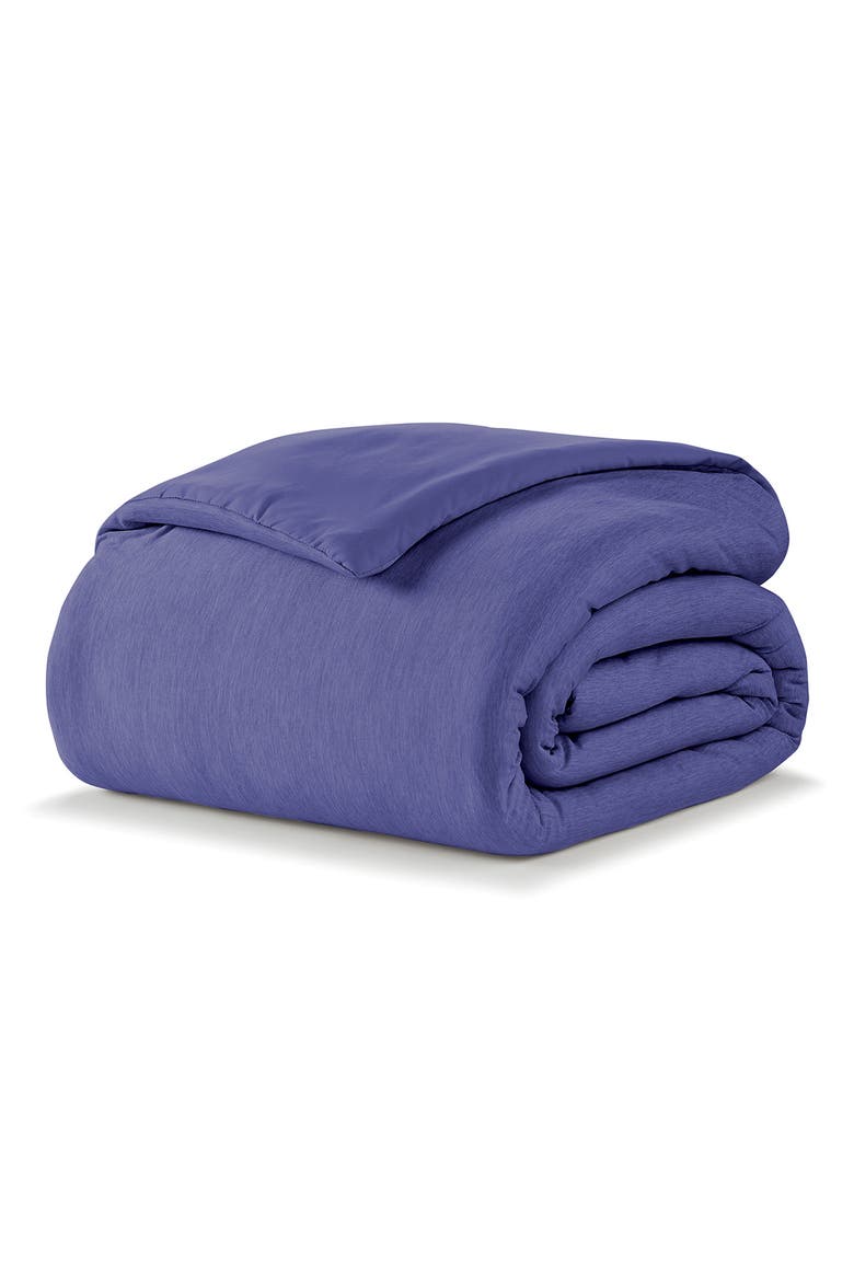 Cooling Jersey Fabric Down Alternative Comforter, Main, color, BLUE