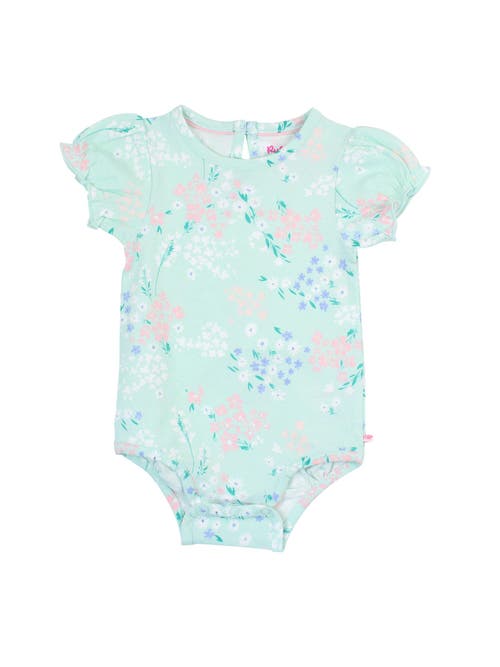 Rufflebutts Baby/toddler Girls Knit Puff Short Sleeve Bodysuit