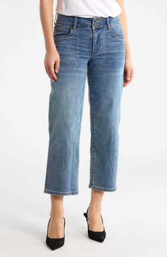 KUT from the Kloth Lucy High Waist Crop Wide Leg Jeans