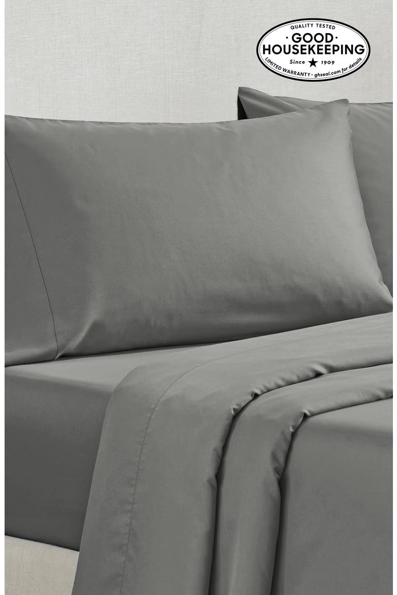 Set of 2 Pillowcases - Grand Indulgence 1000 Thread Count 100% Cotton Sateen, Alternate, color, Grey