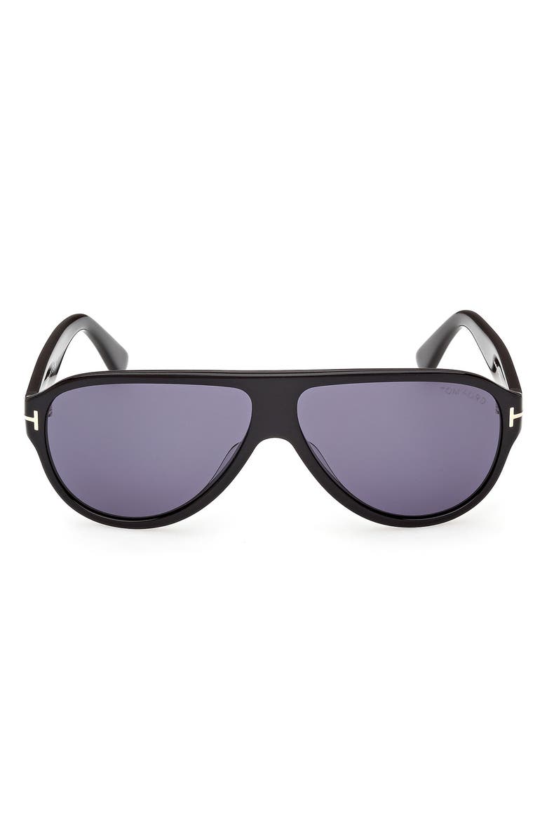 TOM FORD 61mm Pilot Sunglasses, Main, color, 
