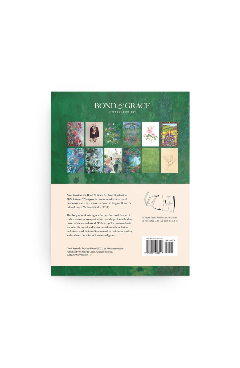 Bond & Grace Inner Gardens Gift Wrap & Creative Papers, Alternate, color, Green