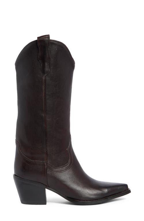 Jeffrey Campbell Floured Western Boot In Brown