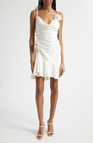 Cinq à Sept Ganessa Ruched Satin Dress
