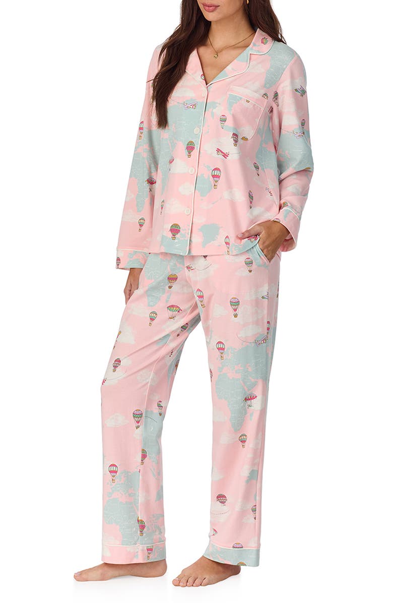 BedHead Pajamas Print Stretch Jersey Pajamas, Alternate, color, 