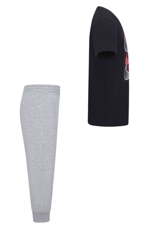Nike Kids' Swoosh T-shirt & Joggers Set In Black