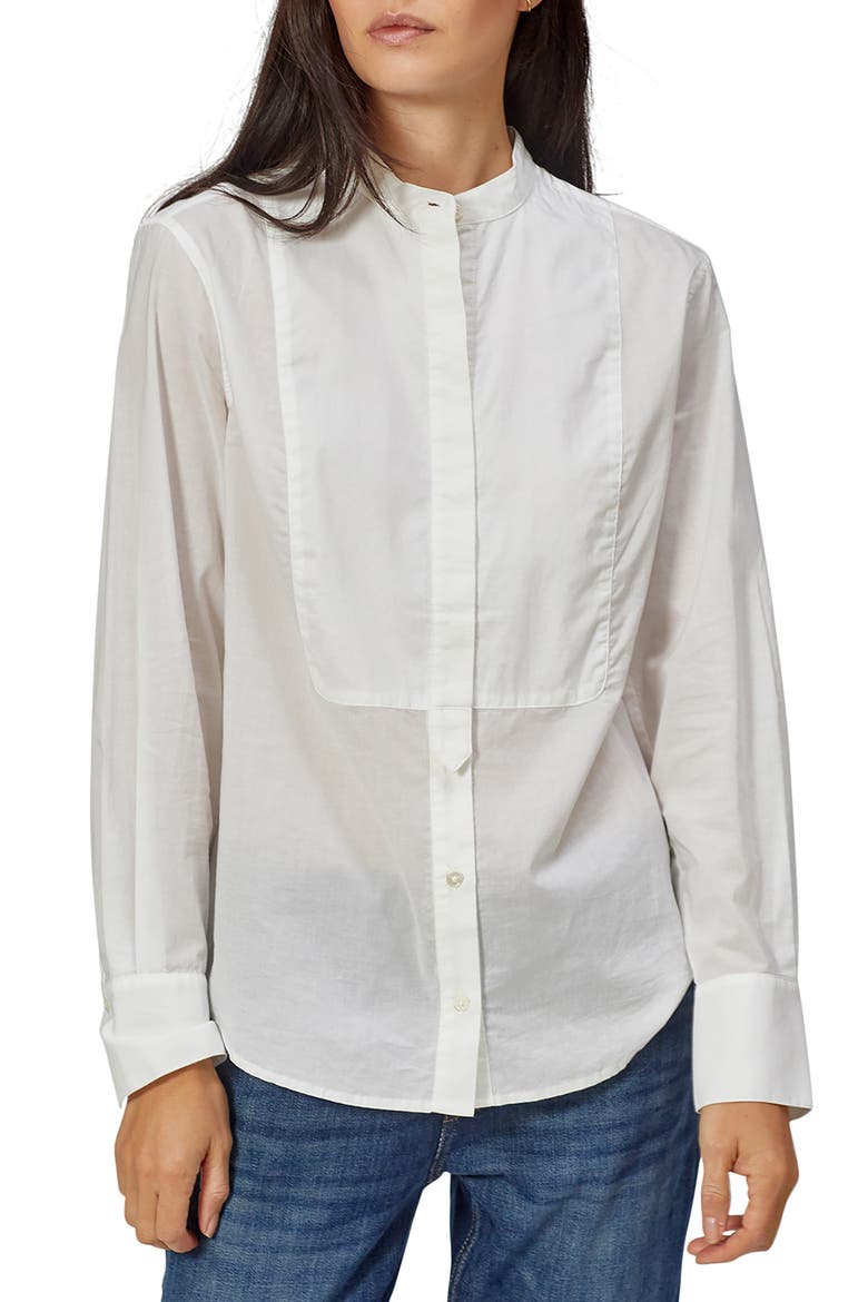 Tomassia Button-Up Shirt, Main, color, BRIGHTWHITE