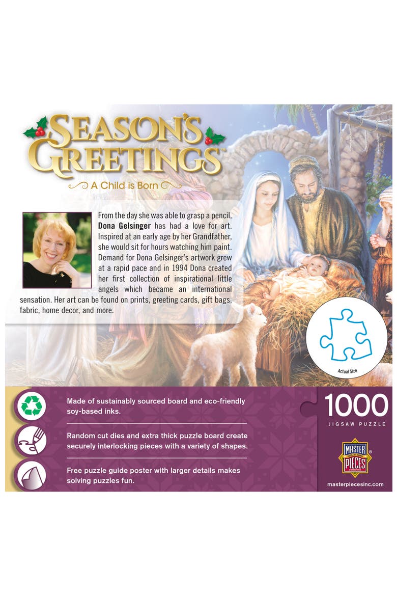 A Child is Born 1000 Piece Jigsaw Puzzle, Alternate, color, Multicolor