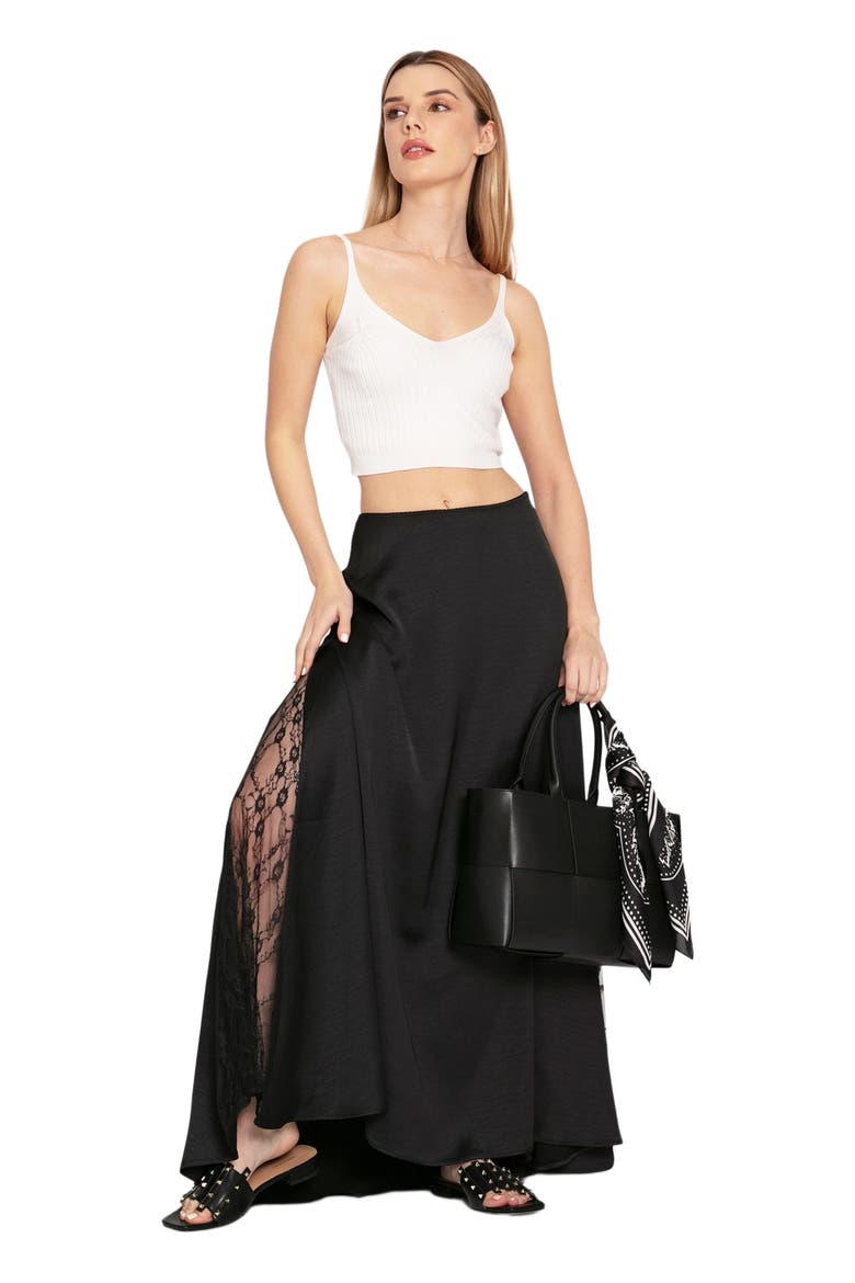 California Dreamin' Maxi Skirt, Alternate, color, Black