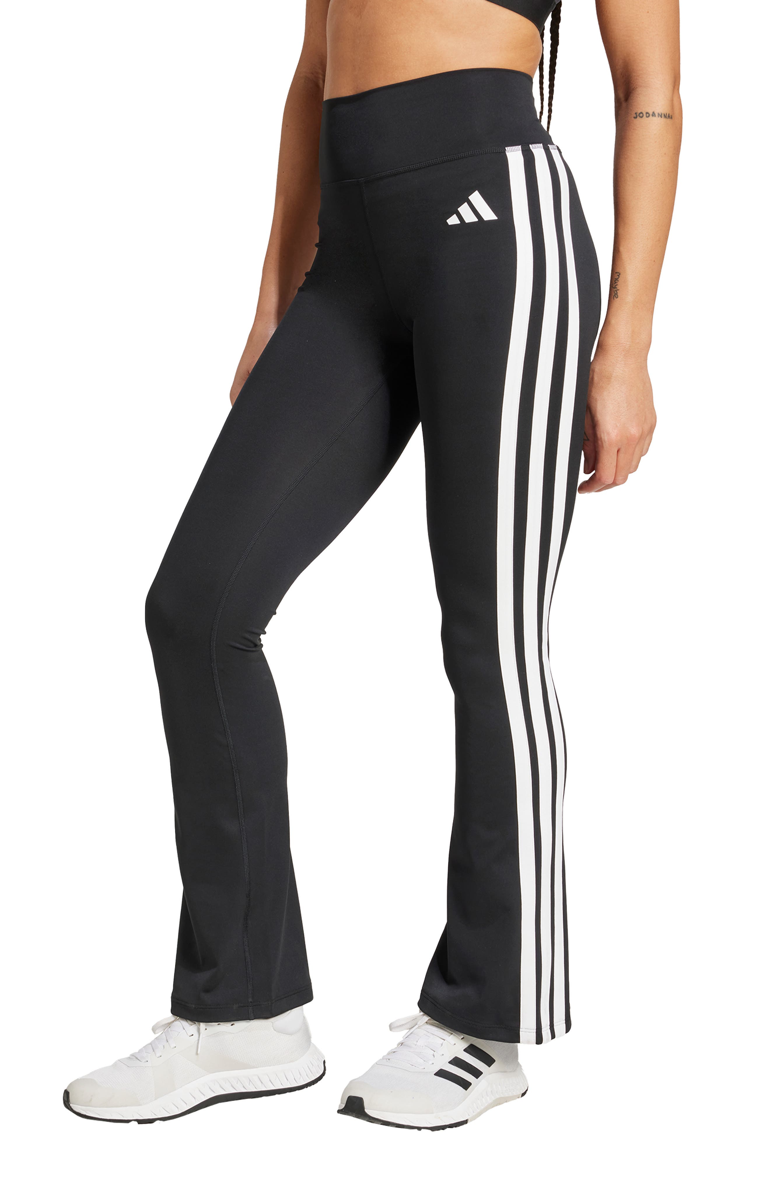 Optime Essentials AEROREADY 3-Stripes Climacool Flared Leggings