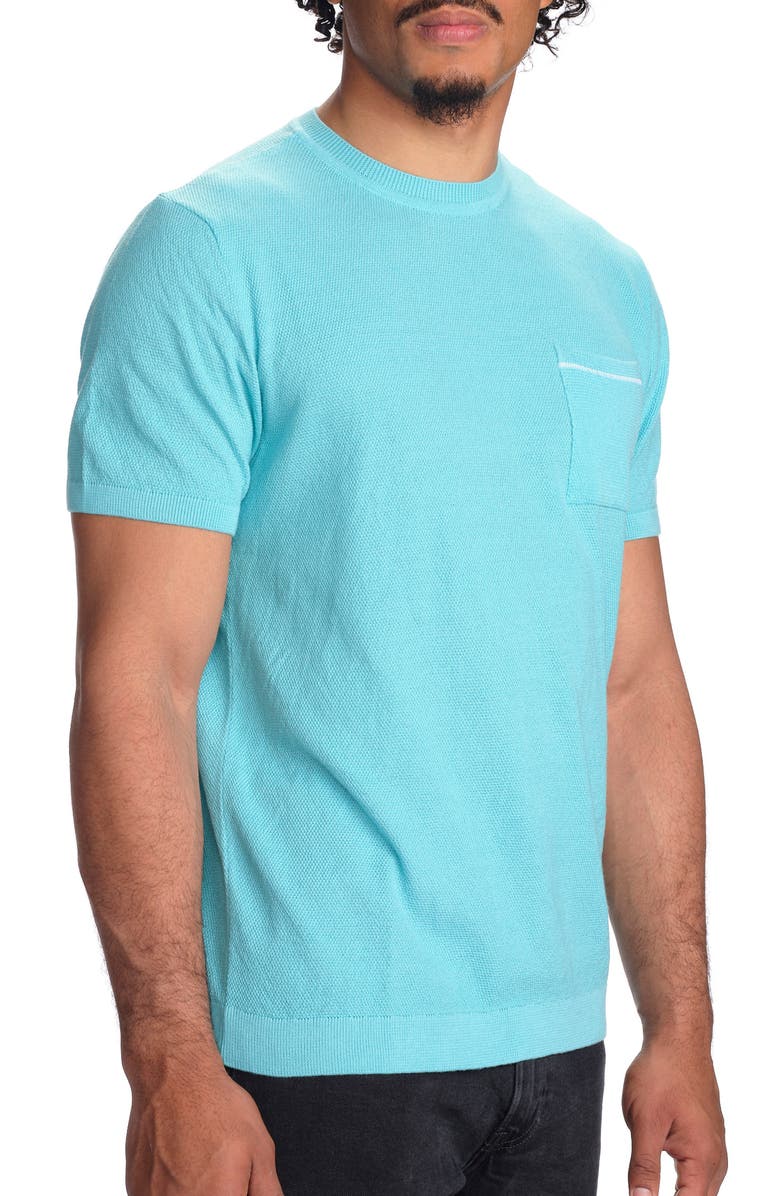 STUDIO GARNET LOS ANGELES Textured Cotton T-Shirt, Alternate, color, 