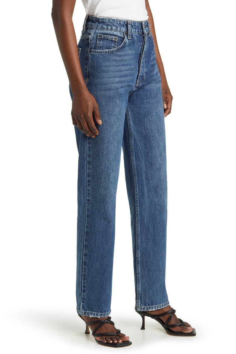 Brooklyn Runaway Straight Leg Jeans, Alternate, color, DENIM