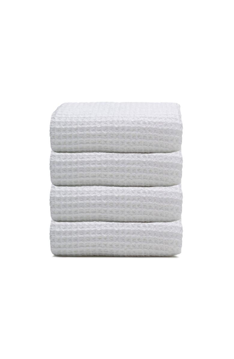 Oliviera Home Waffle Turkish Cotton Hand Towel Bundle, Main, color, White