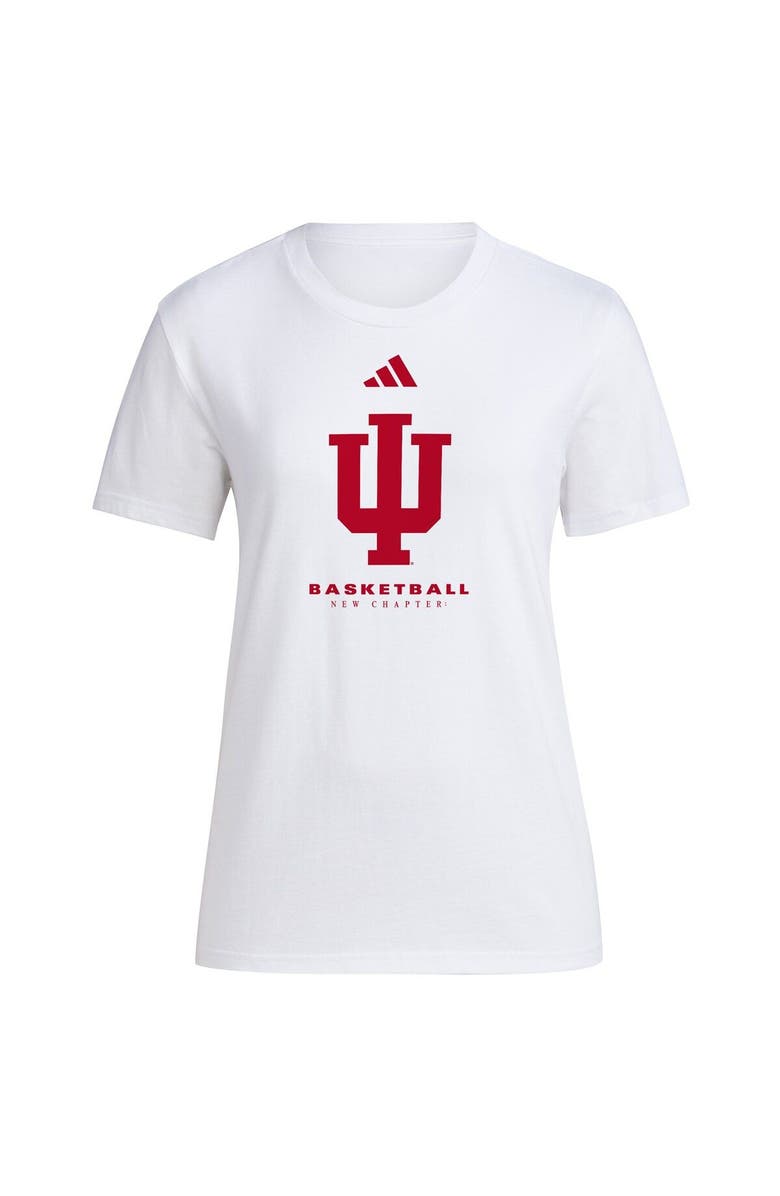adidas Women's adidas White Indiana Hoosiers Bench T-Shirt, Alternate, color,