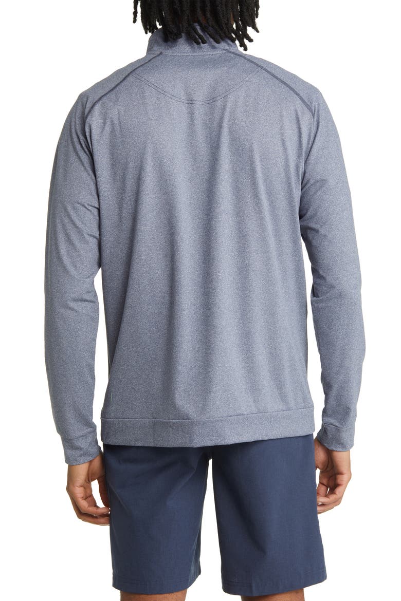 Graham Quarter Zip Golf Pullover, Alternate, color, NAVY HEATHER-NAVY