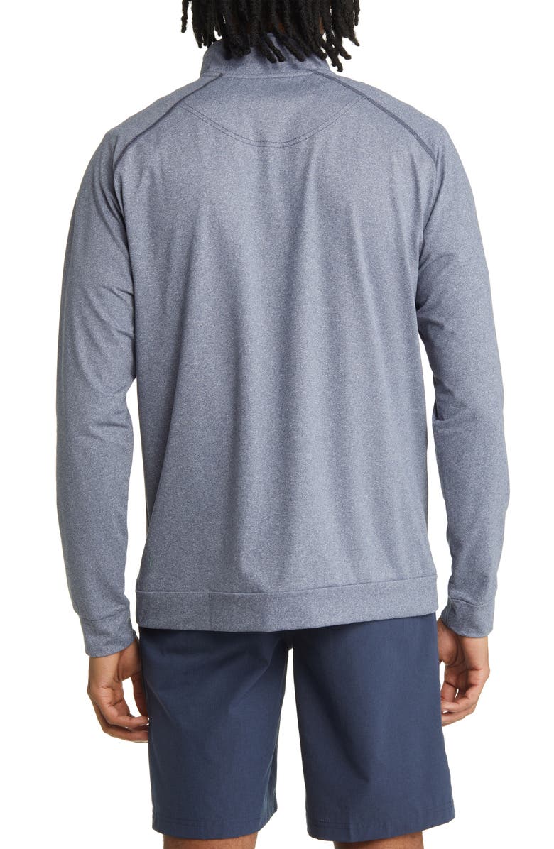 Swannies Graham Quarter Zip Golf Pullover, Alternate, color, Navy Heather-Navy