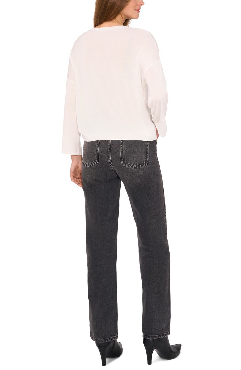 Halogen<sup>®</sup> Fine Gauge Crewneck Sweater, Alternate, color, New Ivory