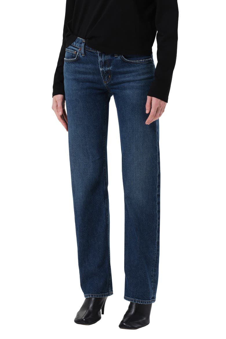 Low Rise Slim Fit Jeans, Alternate, color, SLICK