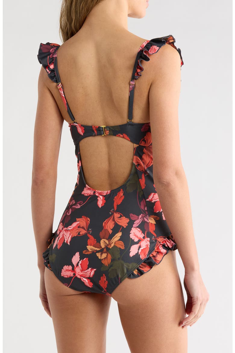 McKenzie One-Piece Swimsuit, Alternate, color, NAVY MULTICOLOR SKETCHED IRIS