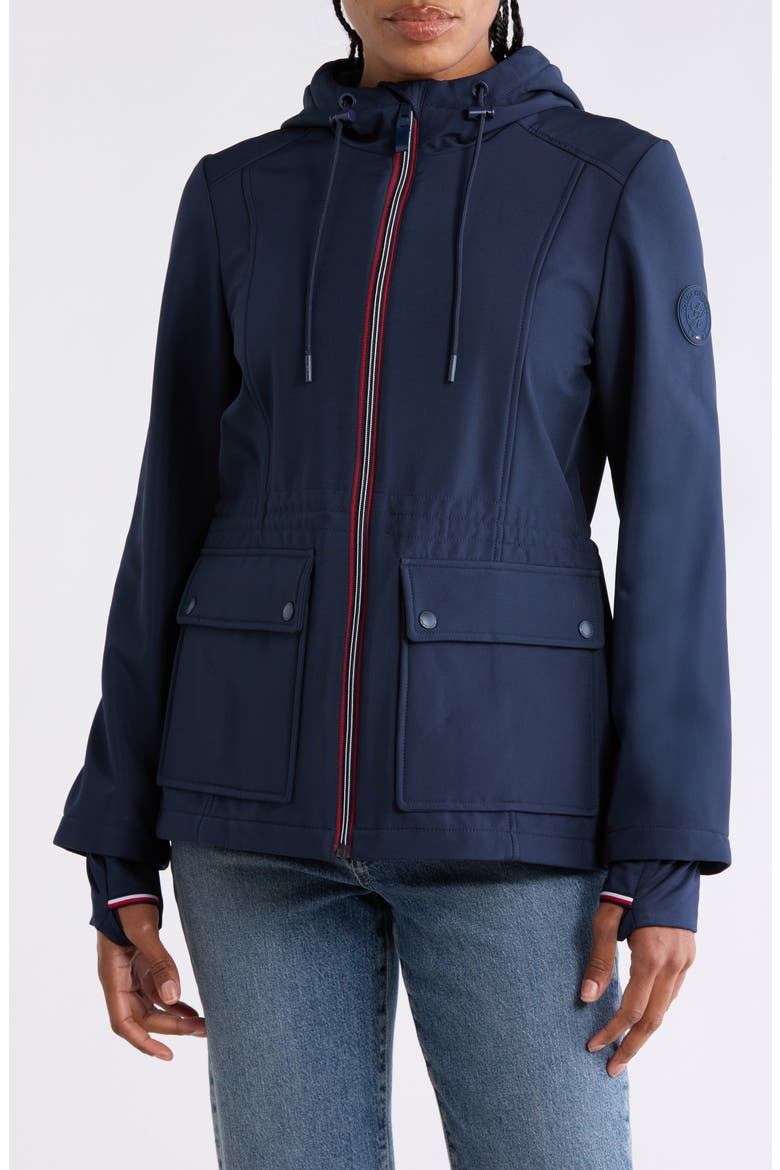 Water Resistant Softshell Jacket, Alternate, color, NAVY